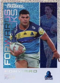 2023 NRL Traders Titanium - Forwards & Backs Priority #FBP09 David Fifita Front